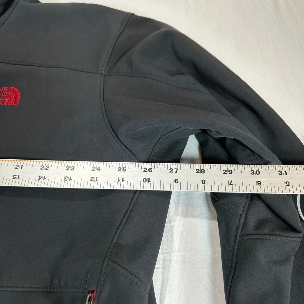 The North Face Mens XXL Apex Bionic Softshell Jacket Black Red Full Zip Fleece